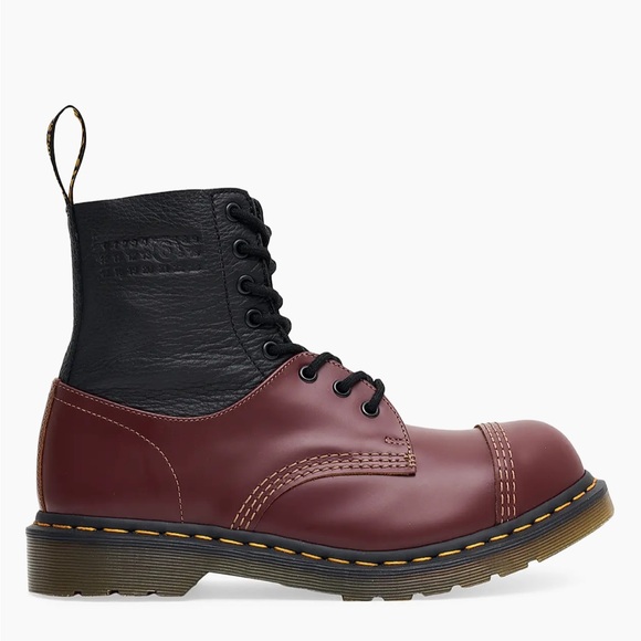 Dr. Martens Other - Dr. Martens Men's Black and Burgundy Boots